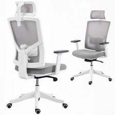 HOMCOM Sedia da Ufficio Ergonomica con Supporto Lombare Dinamico 4D Multicolore