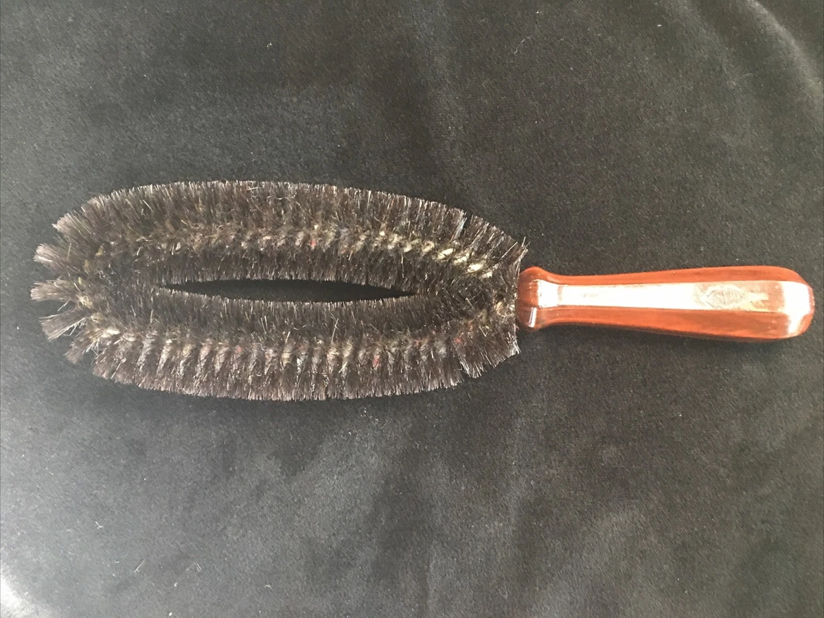 Vintage Stanley Nylon Bristle Hair Brush Tortoise Marbled Color Swirl Handle Can someone help me find this vintage amber Stanley  main image 3