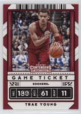 2020 Panini Contenders Draft Picks Variation Game Ticket Red Trae Young #23 0q0m