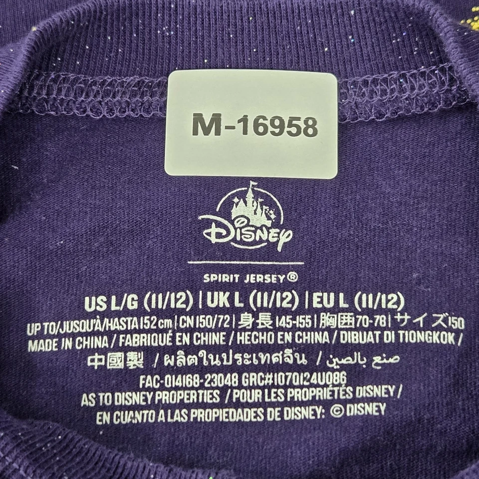 Disney Men Sweatshirt L Purple Graphic Print I'm A Star Wish Spirit Jersey - Image 2 of 4