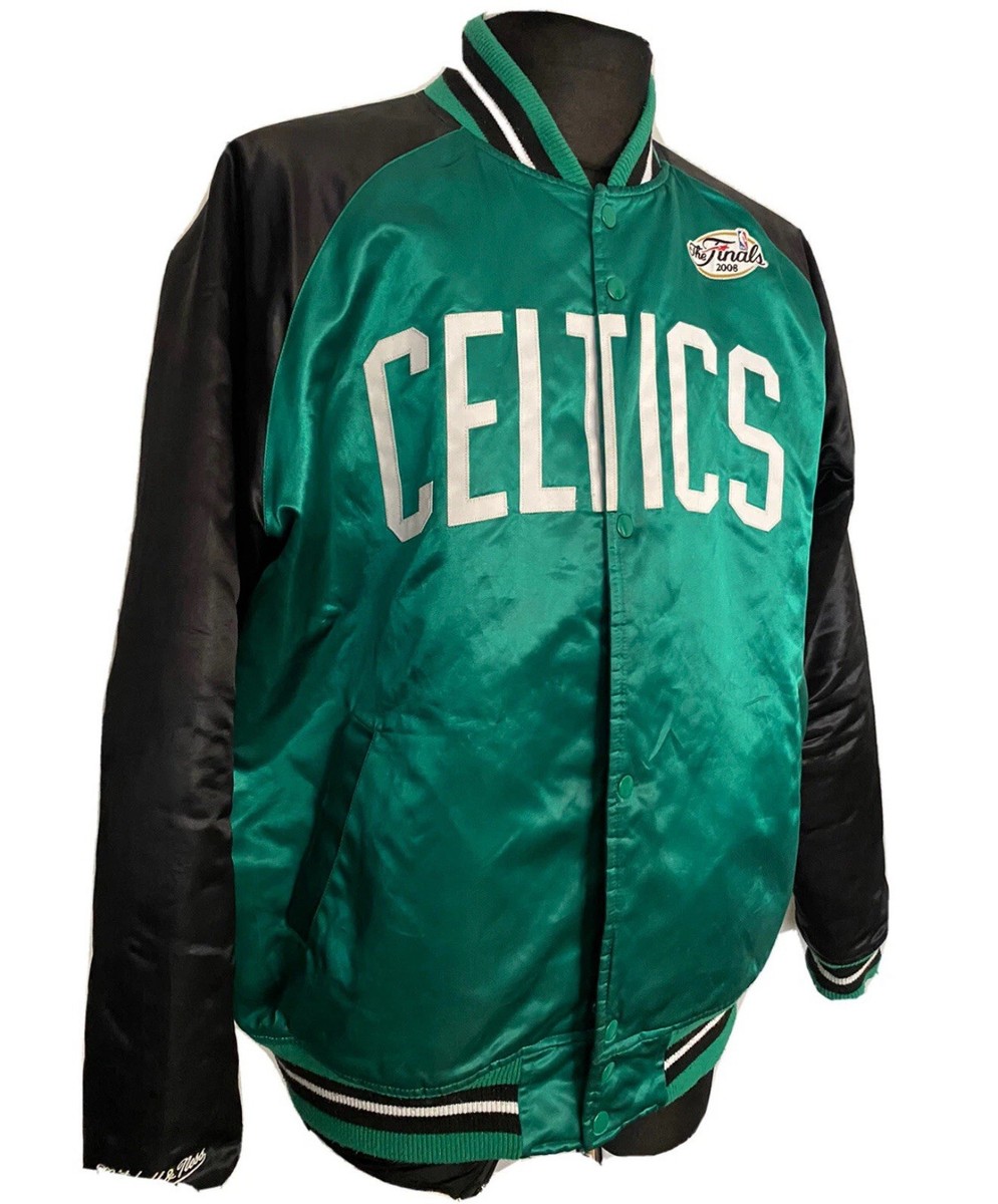 Mitchell & Ness 2008 NBA Finals Boston Celtics Satin Jacket Size L