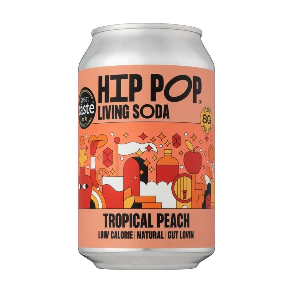 Tropical Peach Soda 330ml (Hip Pop) - Image 2