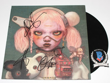 BRING ME THE HORIZON BAND SIGNED POST HUMAN NEXT GEN ALBUM VINYL BECKETT COA OLI