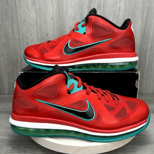 Nike LeBron 9 Low Liverpool Red Black Mens 11 510811-601 Sneakers Clean OG 2012