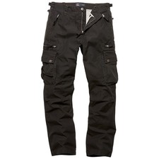 Image of Vintage Industries Rico Pants Mens Trousers Cargo Combat Military Black