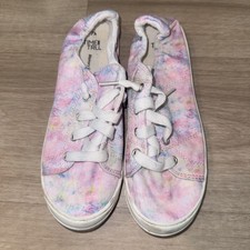 Time and Tru Tie Dye Sneakers Womens 7.5 Memory Foam Canvas Shoes