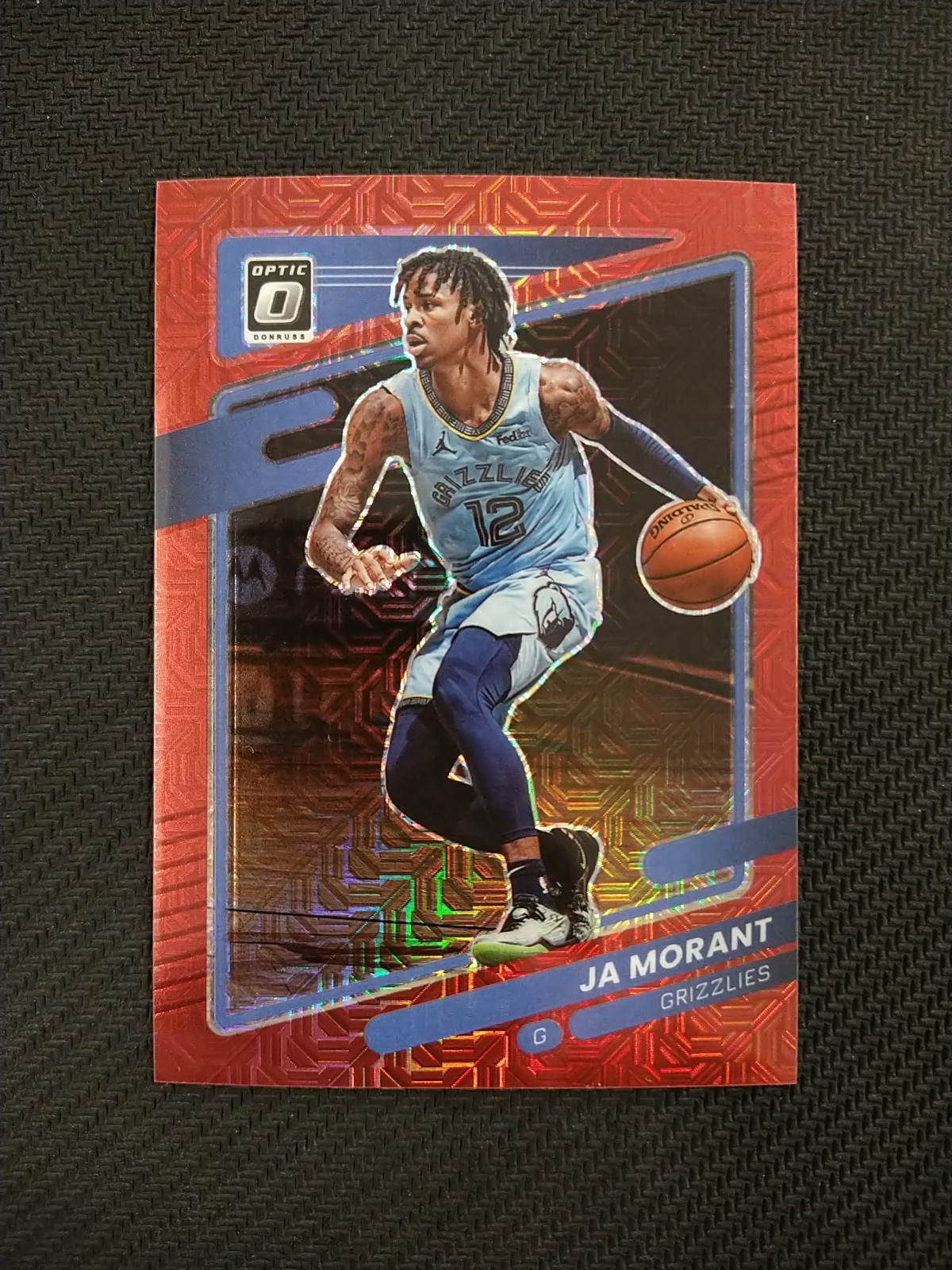 2021-22 Optic Ja Morant Red Mojo Choice SN 88/88 Memphis Grizzlies #144