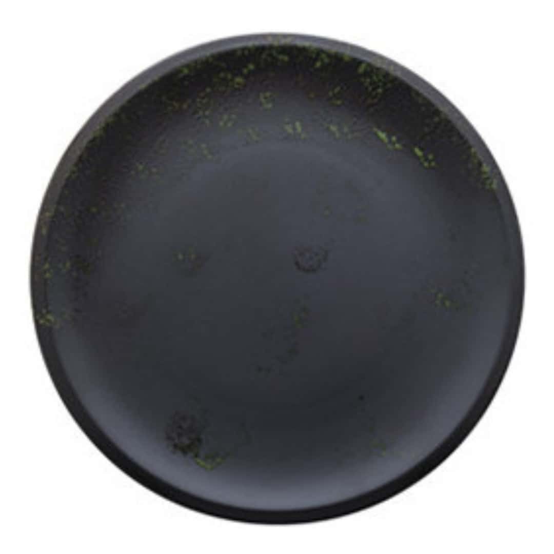 Dinner Plate Amazon Black And Green Porcelain Ø 32 Cm Morini