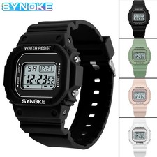 Women Men Digital Watch Wristwatch LED Screen Alarm Waterproof Sport Casual Gift
