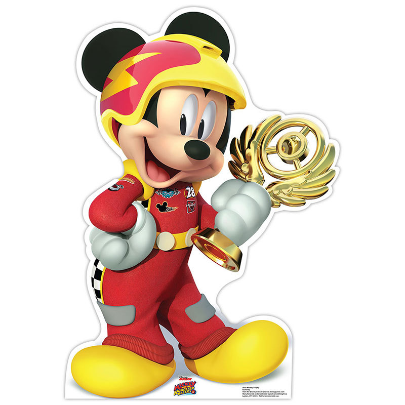 MICKEY MOUSE Mickey & Roadster Racers CARDBOARD CUTOUT Standup