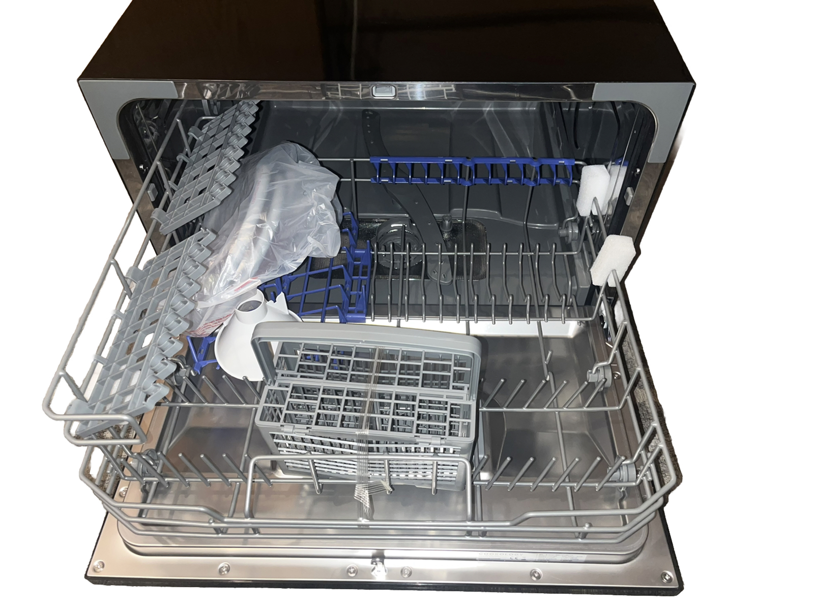 Cookology CTTD6BK Mini Counter Top Dishwasher Black 5057362086390 eBay