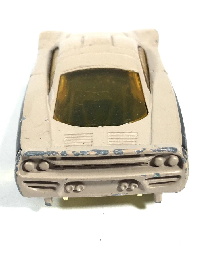 Hot Wheels Saleen S7 camuflagem 2007 bronzeado ouro chama 07 carro de corrida brinquedo tom dourado - Imagem 4 de 4