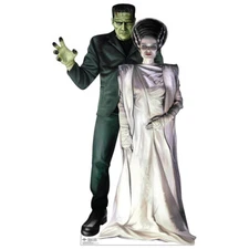 FRANKENSTEIN & BRIDE Lifesize CARDBOARD CUTOUT Standup Standee Universal Monster