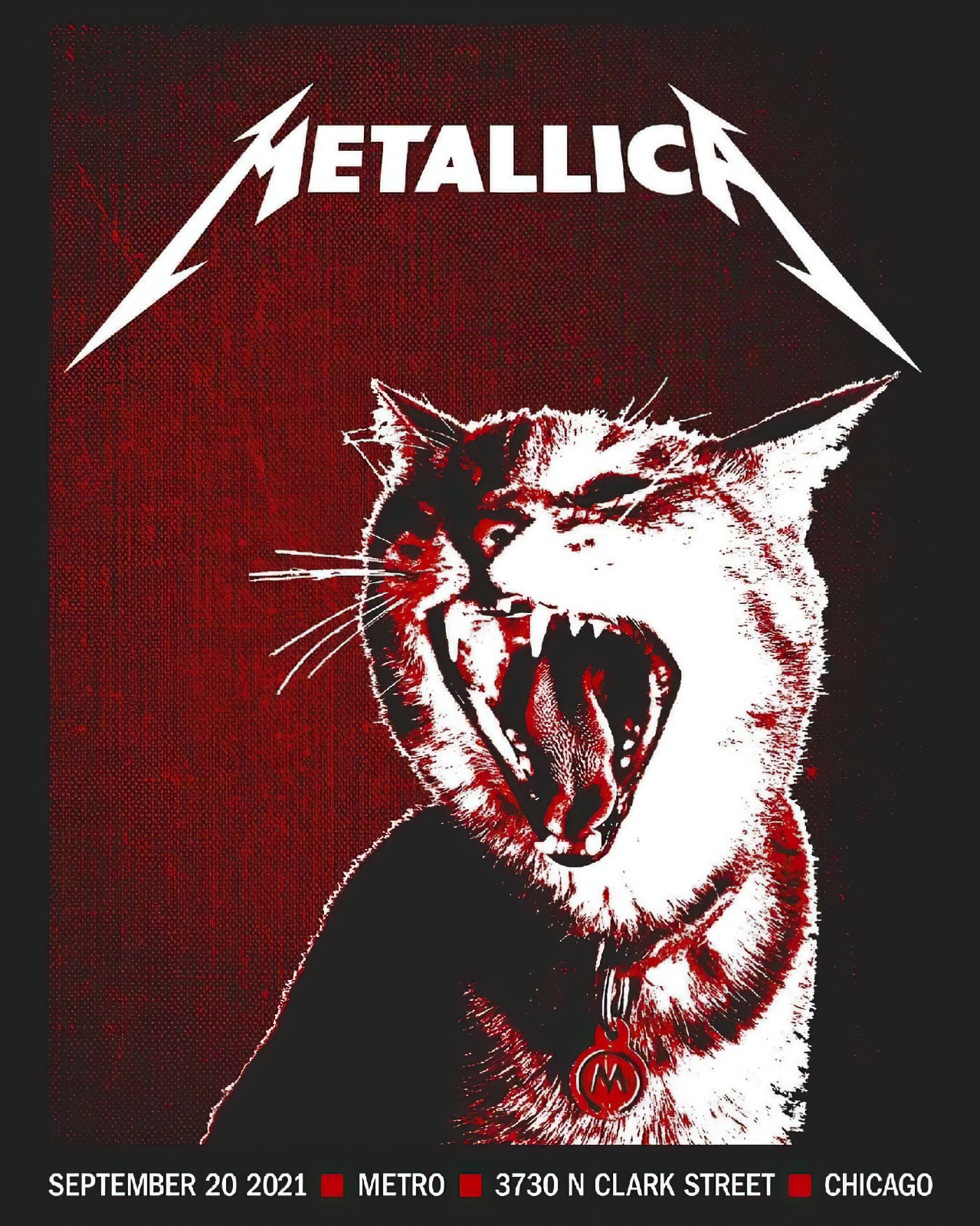Metallica Live Chicago Poster 18x24 inch Free Shipping
