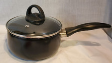 Vintage Sunbeam Cookware 2 Qt Saucepan Nonstick Aluminum Pour 3.5 x 7'' Rd