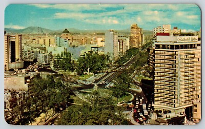 Postcard Panorama del Paseo de la Reforma - Mexico City