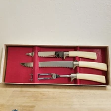 Vintage Eversharp Stainless Steel Carving Set, MADE IN ENGLAND!