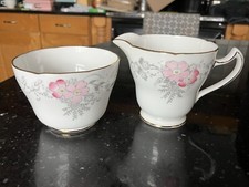 Royal Grafton Jug And Sugar Bowl, Vintage Fine Bone China