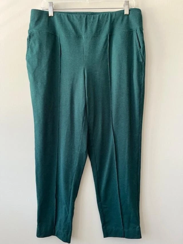 Pantalon J. Jill FIT Supreme stretch pintucked jambes fines vert MP