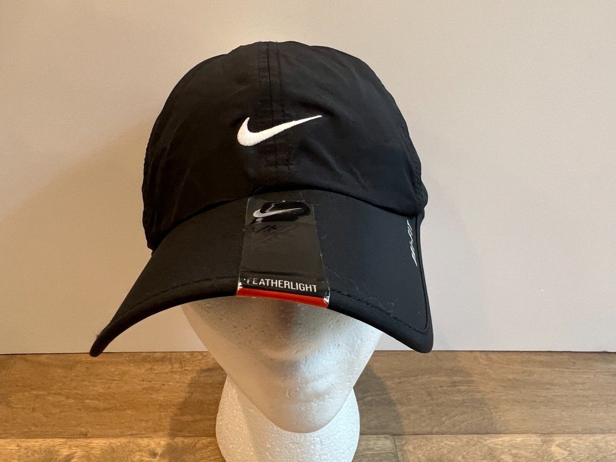 RARE NIKE 2013 Adult Featherlight DRI-FIT Tennis Hat Cap Black 595510-010 NWT | eBay