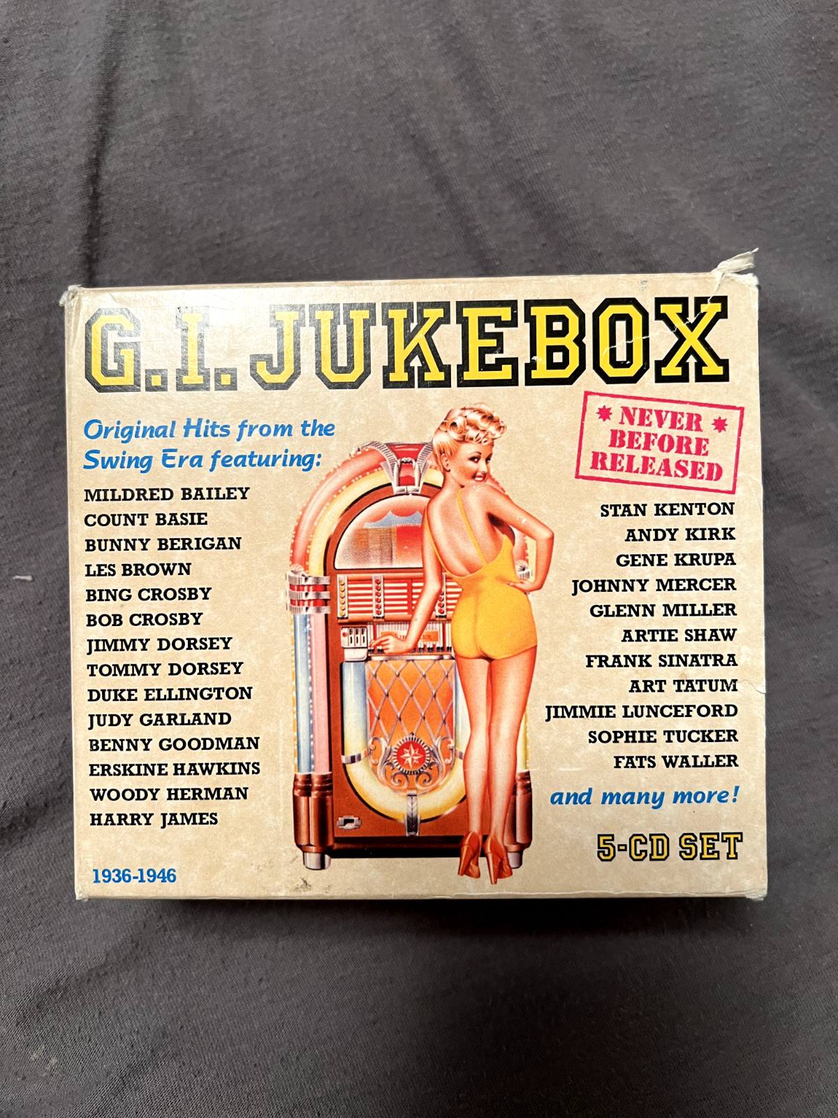 G I JUKEBOX CD Box Set 5 Discs Original Hits from The Swing Era  