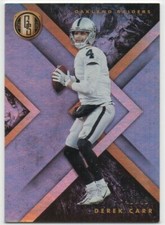 Derek Carr 2018 PANINI GOLD STANDARD FOOTBALL Platinum #40/49 Raiders