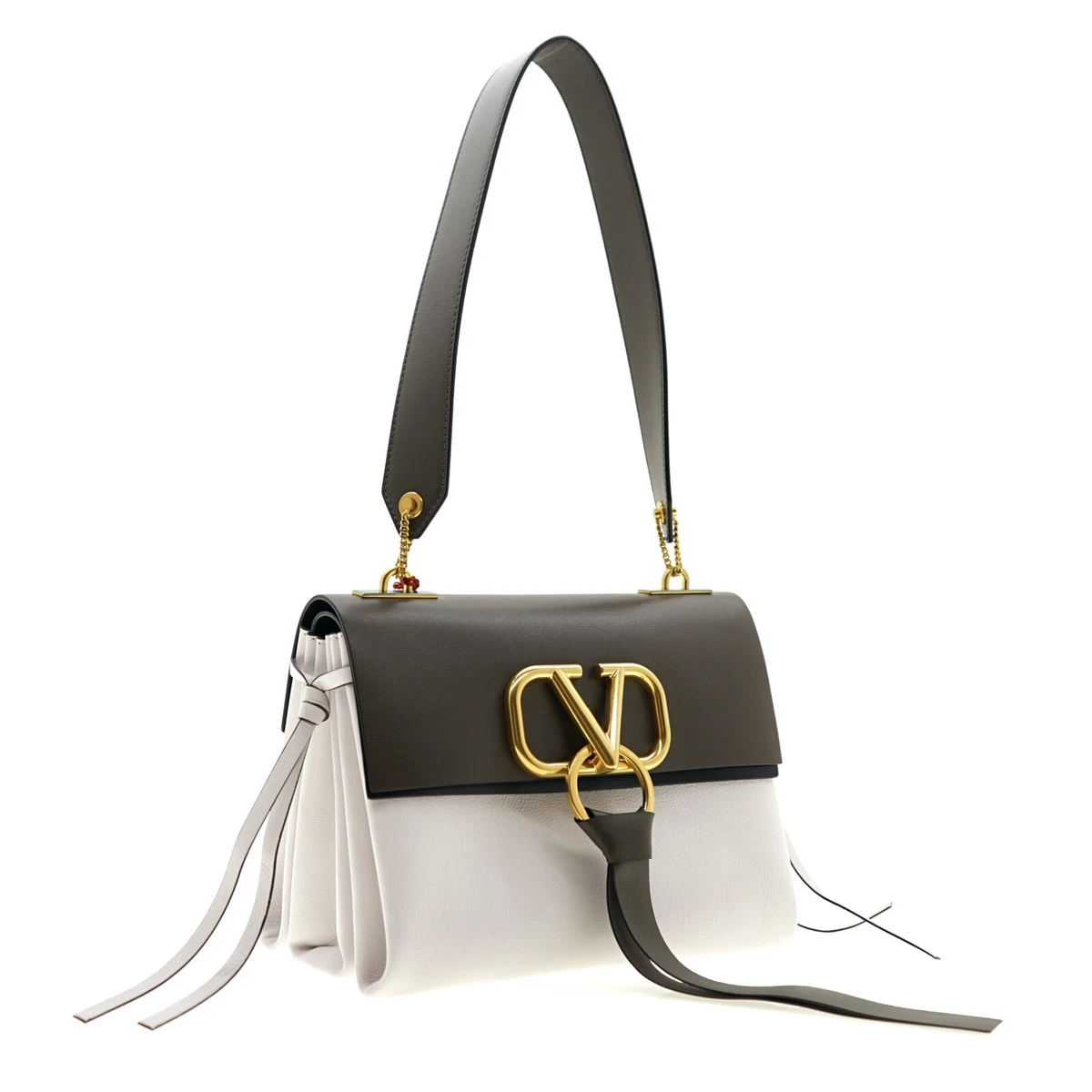 Valentino Garavani Garavani Vring Shoulder Bag In Neutrals