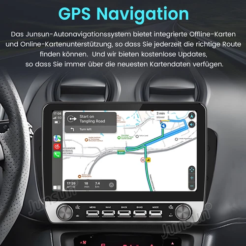 Autoradio 2+64GB Carplay Android 14 per Seat Ibiza 6j 2009-2013 GPS Navi WIFI FM - Foto 6 di 17