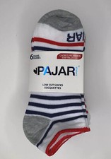 Pajar of Canada Womens 6 pairs Low Cut Socks Solids Stripe multicolor size 9-11