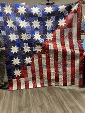 Flag Queen Size Quilt 87 X 96