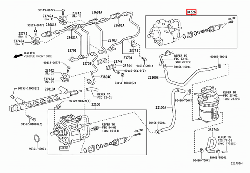 Genuine Hilux Surf KDN215 Prado KDJ121 KDJ120 1KD Suction Control Valve Kit - Picture 9 of 20