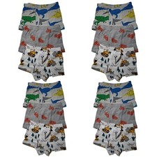 12 Packs 100 Cotton Toddler Little Boys Kids Underwear Breathable Boxer Briefs