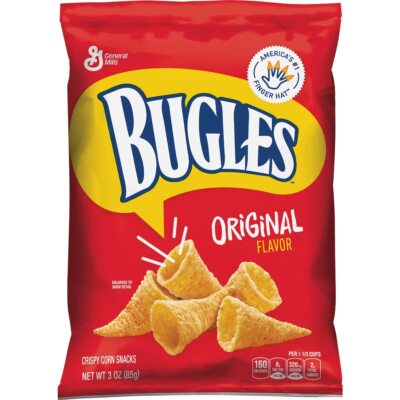 Bugles Original Flavor Crispy Corn Snacks 3 Oz Pack of 6