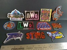Vintage Sticker Lot 90s WRESTLING WCW NWO PRISM Vending Sticker Set LOT OF 12