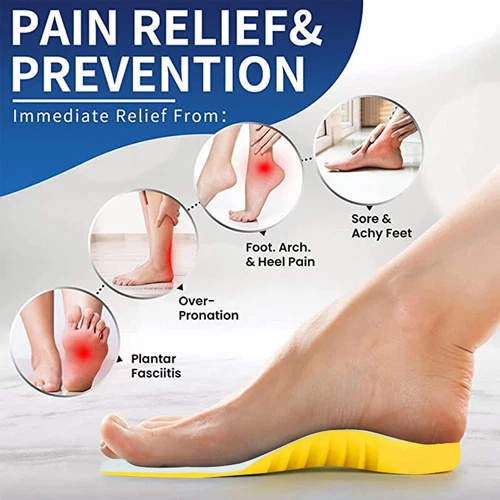 1 par de plantillas de zapatos amortiguador de espuma viscoelástica y absorción de impactos alivian el dolor de pies - Imagen 6 de 22