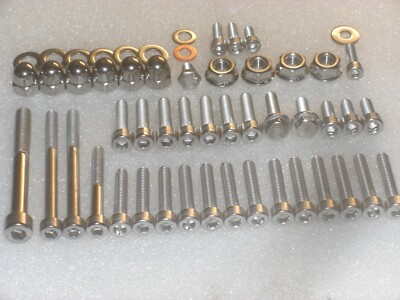 Yamaha TZR125 1987-99 Engine Covers Stainless Allen Bolts, Cylinder Dome Nuts 