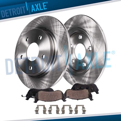 10.28'' Rear Disc Rotors Ceramic Brake Pads for 2006 - 2012 Eclipse Galant 2.4L