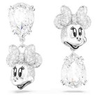 NIB Swarovski Crystal Disney Minnie Mouse Drop Earrings Rhodium Plated — photo 1
