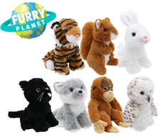 CHILDRENS STUFFED SOFT CUDDLY ANIMAL TOY SAFARI JUNGLE PLUSH TEDDY FURRY PLANET