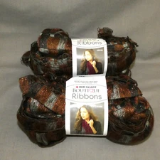 Lot of 2 New Red Heart Boutique Ribbons Yarn #E790 Marble