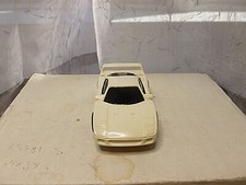 NEW TYCO MATTEL 440X2WIDE PAN CHASSIC FERRARI F-40 IN WHITE WITH BLACK RIMS NEW