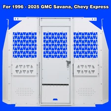 Van Safety Partition Bulkhead For GMC Savana, Chevy Express 96-25 Acrylic Panel