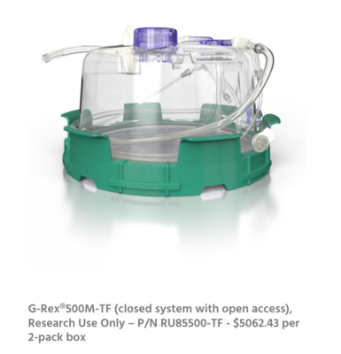 #ad WILSON WOLF RU85500 TF G REX 500M TF s Gas Permeable Cell Culture Product $700.00