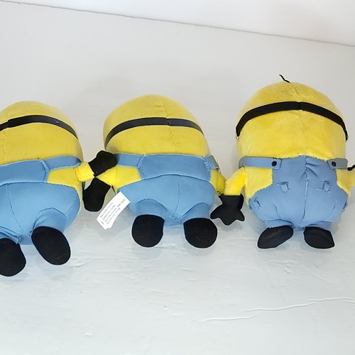Minions Plush Despicable Me Material Glasses Illumination Lot Of 3 Stuart Carl - Picture 7 of 7