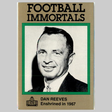 Dan Reeves #102 1985 Football Immortals Los Angeles Rams Football Card NFL