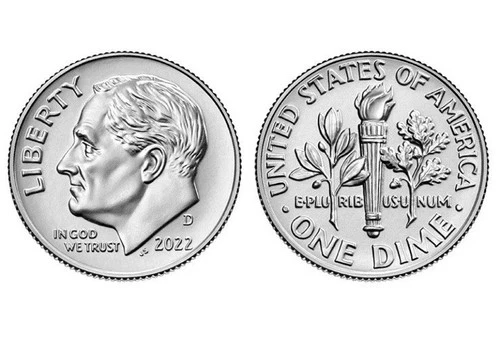 2022 D  BU  UNC   ROOSEVELT DIME