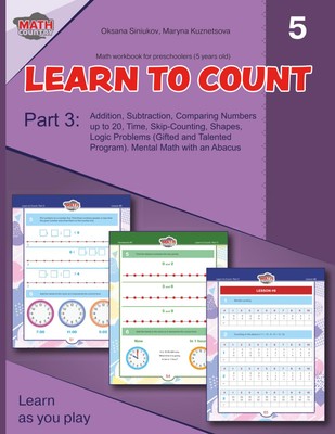 Math workbook for preschoolers (5 years old). Learn to count. Par