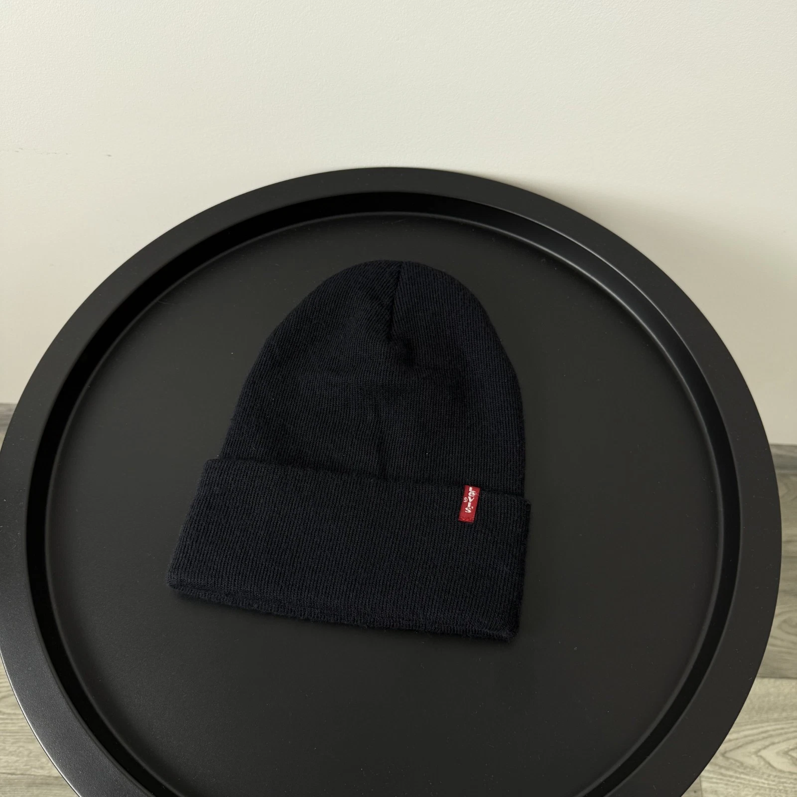 Vintage Levi's Black Beanie Winter Hat