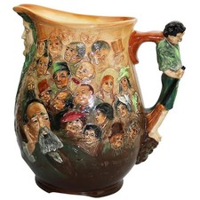 Antique Royal Doulton Ltd Ed 1000 Dickens Dream pottery Character Jug 27cm 1933