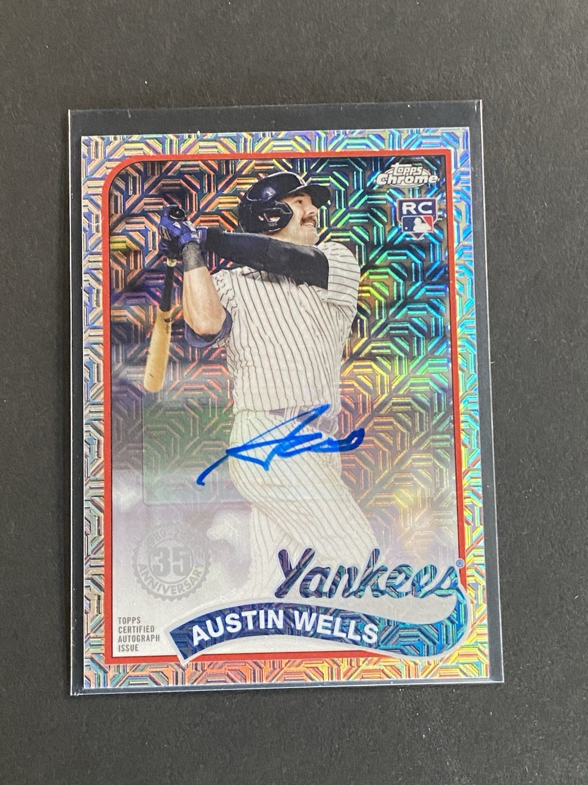 2024 Topps Series 2 - 1989 Topps Chrome Silver Pack Mojo Austin Wells Auto